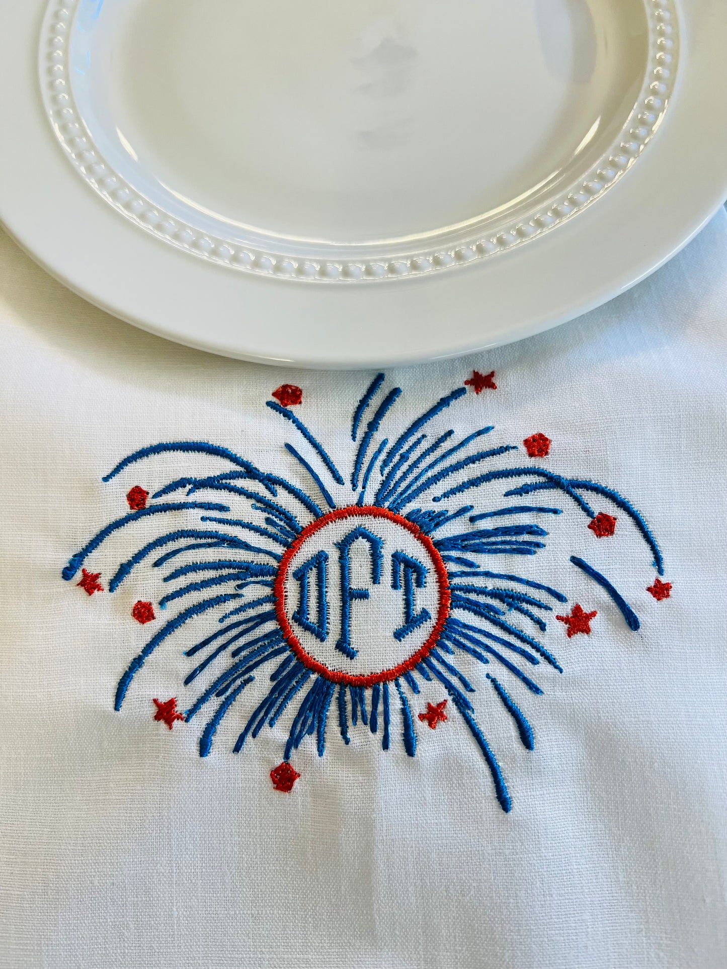 Fireworks Tea Towel