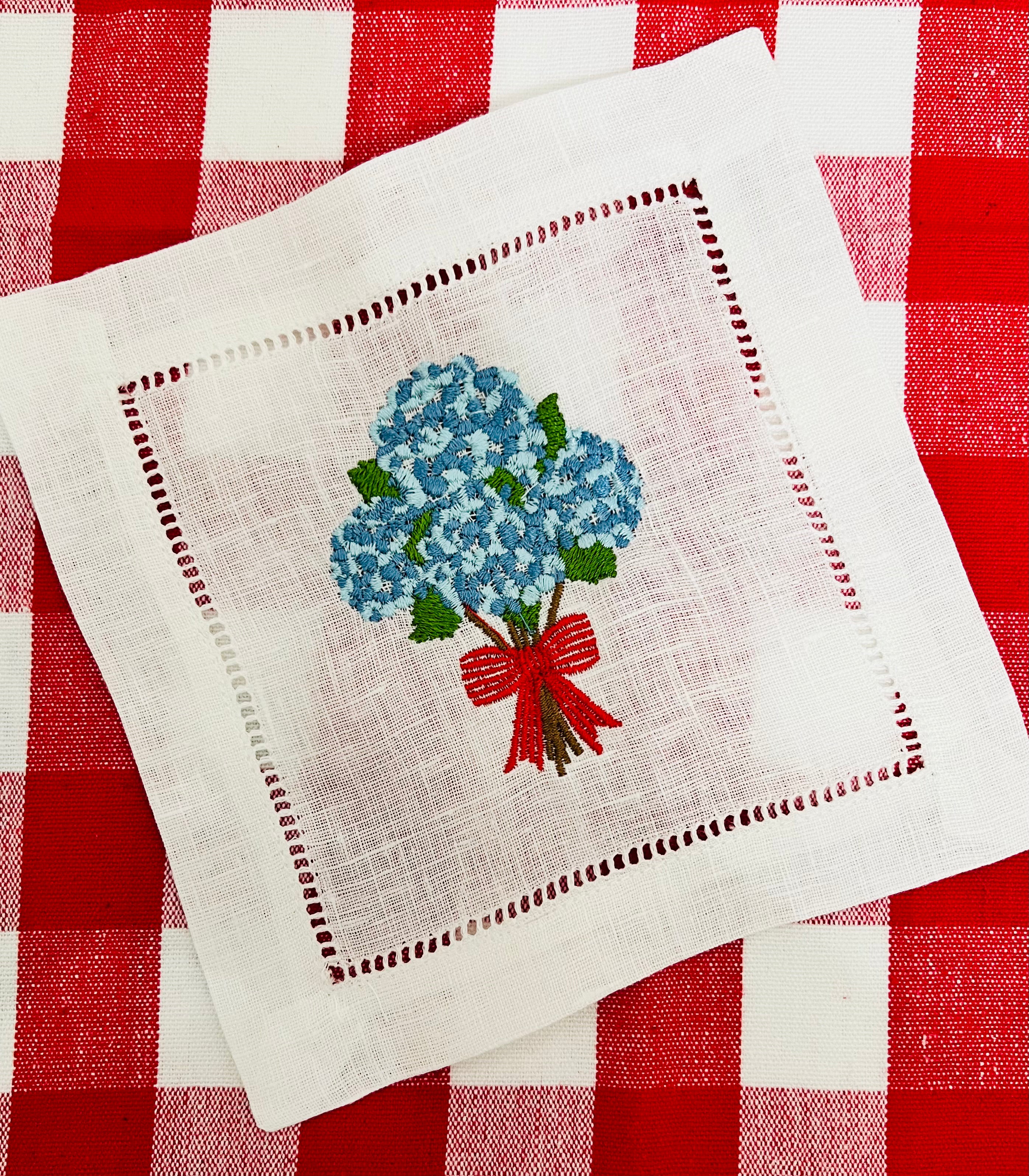 Embroidered Cocktail Napkins – The Southern Napkin