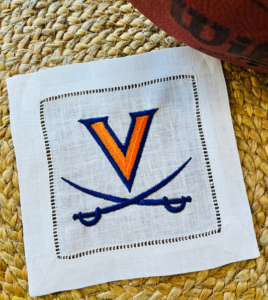 Go Wahoos! UVA Set of 4 Cocktail Napkins