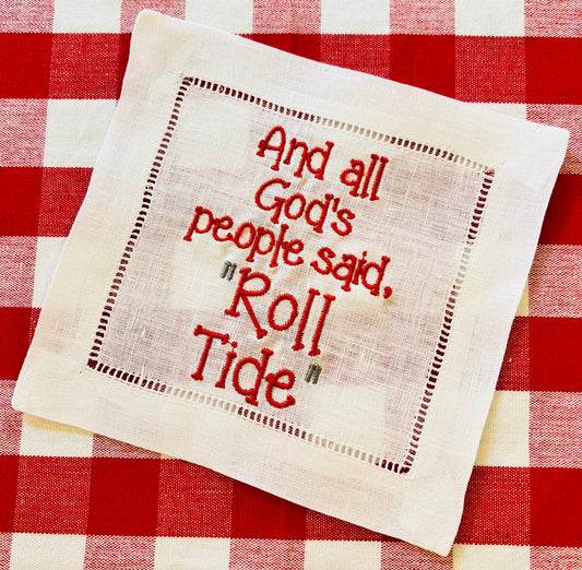 Roll Tide Cocktail Napkins (Set of 4)