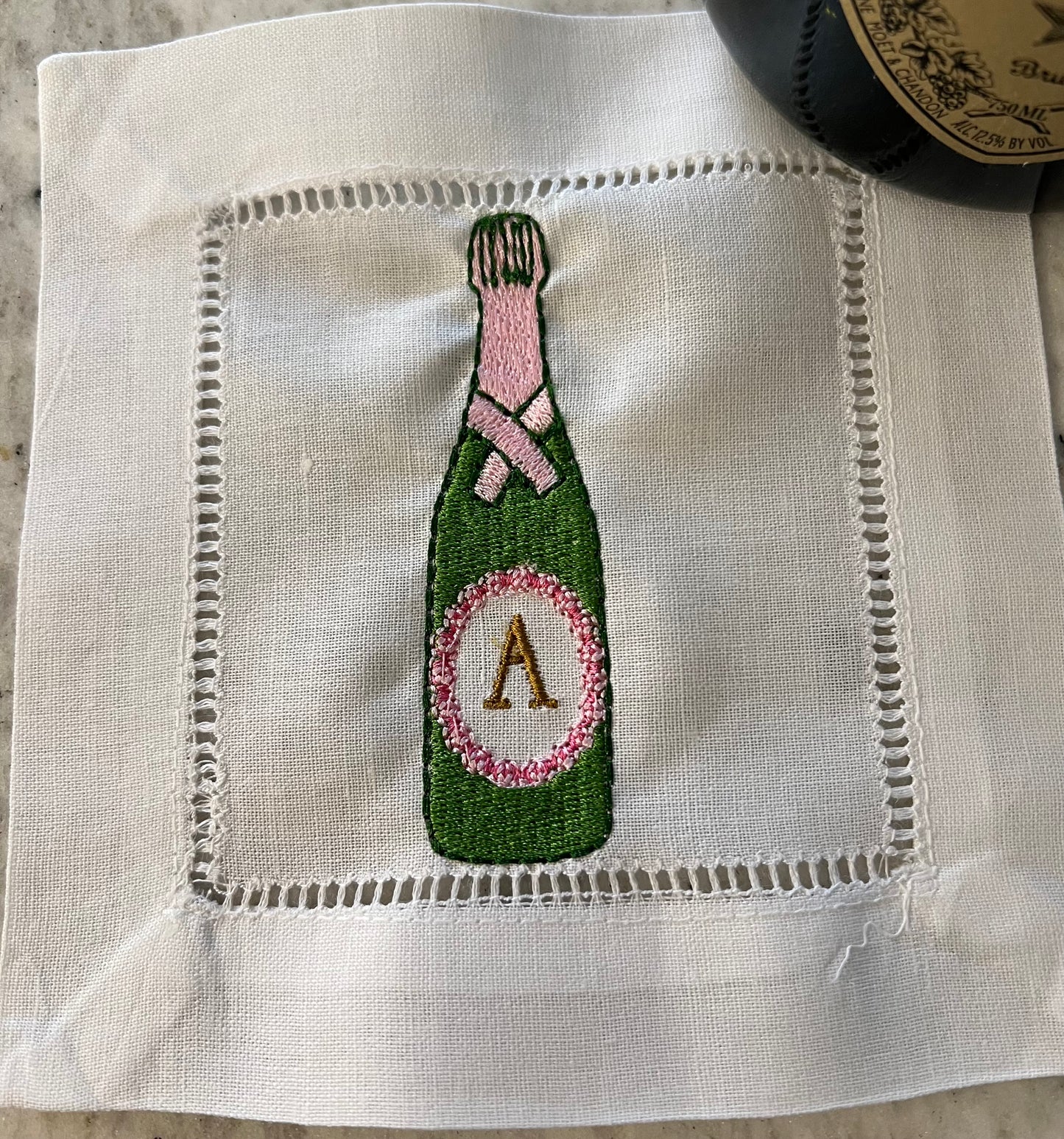 Champagne Bottle Cocktail Napkin